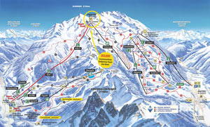 Skipanorama vom Skigebiet Matrei